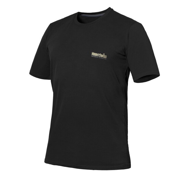 Mount Swiss Herren T-Shirt mit Rund-Ausschnitt I kurzarm I Rundhals