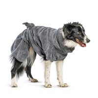 Mount Swiss Hunde Bademantel aus 100% Coresoft Baumwolle I extrem saugf&auml;hig und weich I Hunde Handtuch f&uuml;r Haustiere