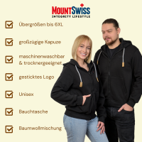 Mount Swiss LEON - Kapuzensweater - Schwarz - 5XL